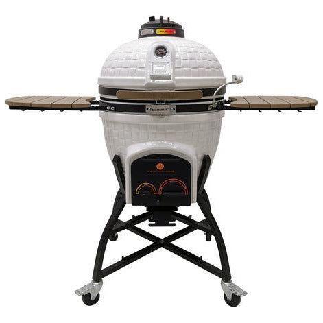 Vision Grills Elite Series XR402WC Deluxe Ceramic Kamado in White