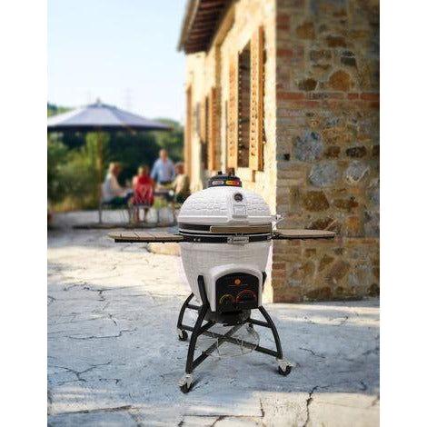 Vision Grills Elite Series XR402WC Deluxe Ceramic Kamado in White