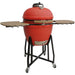 Vision Grills Heavy Duty 1-Series Ceramic Kamado Grill in Red B-R2C2AX-S