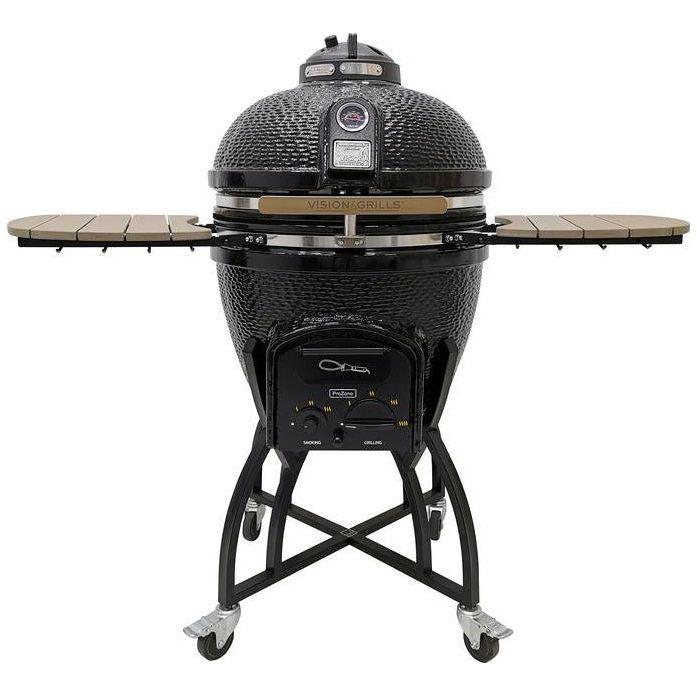 Vision Grills Professional C-Series Ceramic Kamado in Black C-4C1F1