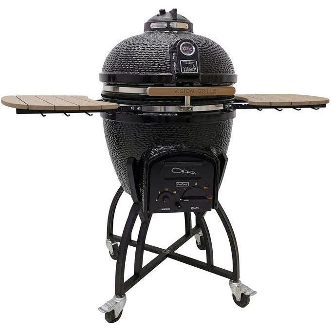 Vision Grills Professional C-Series Ceramic Kamado in Black C-4C1F1