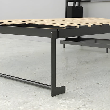 Queen Murphy Bed w/ Storage Cabinets, Walnut, by Leto Muro