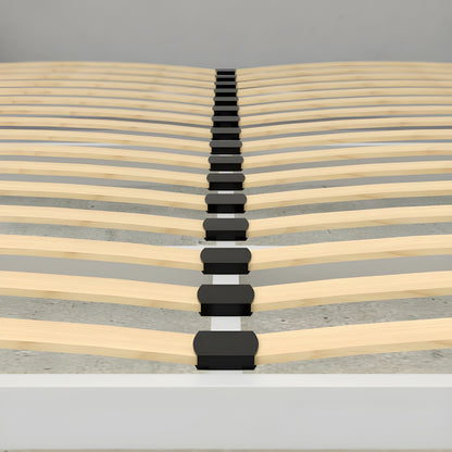 Murphy Bed With Desk & 2 Storage Cabinets, Queen Size, White by Leto Muro