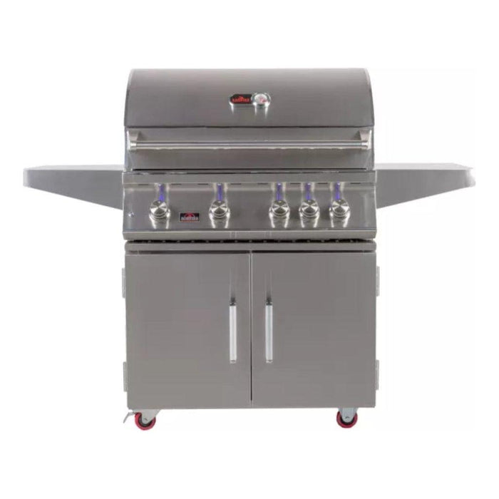 Whistler 34" 4-Burner Freestanding Natural Gas Grill with Infrared Rear Burner