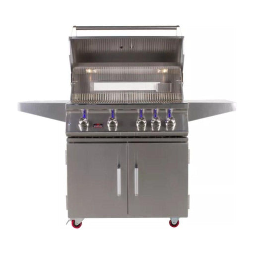 Whistler 34" 4-Burner Freestanding Natural Gas Grill with Infrared Rear Burner