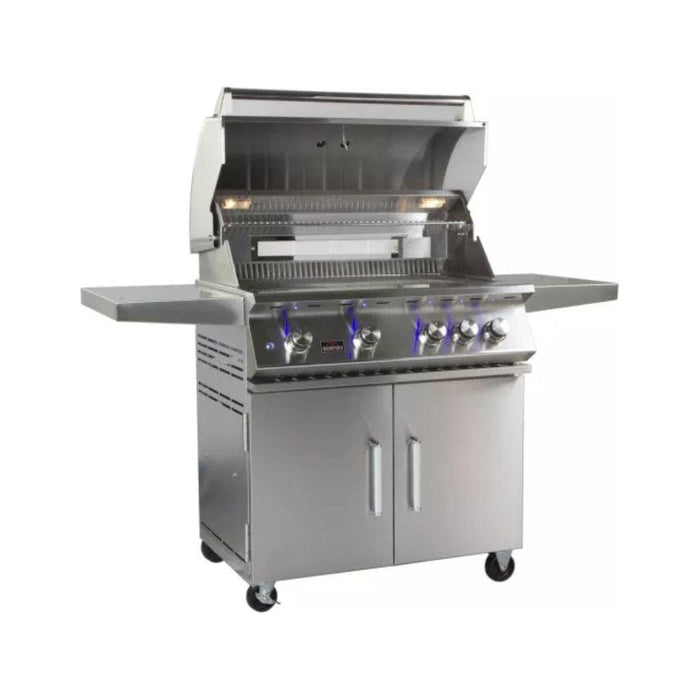 Whistler 34" 4-Burner Freestanding Natural Gas Grill with Infrared Rear Burner