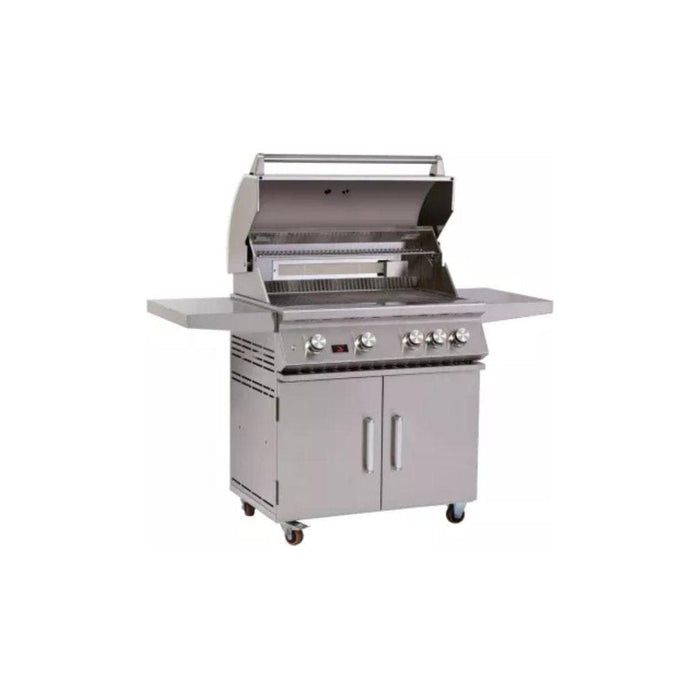 Whistler 34" 4-Burner Freestanding Natural Gas Grill with Infrared Rear Burner