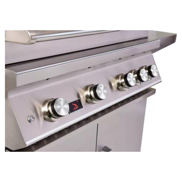 Whistler 34" 4-Burner Freestanding Natural Gas Grill with Infrared Rear Burner