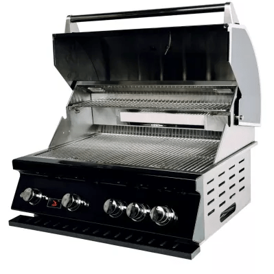 Whistler Black Series 34" 4-Burner Built-In Natural Gas Grill with Infrared Rear Burner