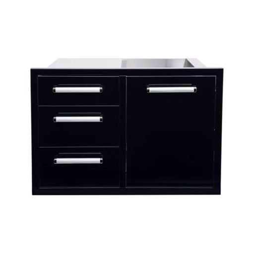 Whistler Black Series Triple Drawer & Trash Can Combo