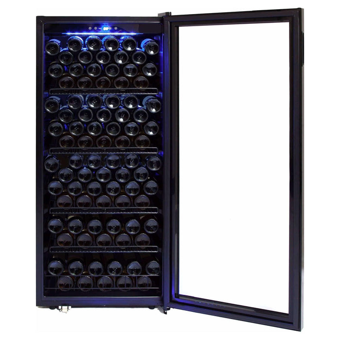 Whynter 124 Bottle Freestanding Wine Cabinet Refrigerator FWC-1201BB