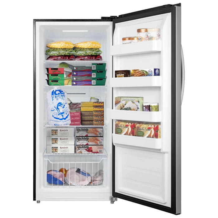 Whynter 13.8 cu.ft. Energy Star Digital Upright Convertible Deep Freezer / Refrigerator UDF-139SS