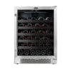 Whynter 24 inch Built-In 46 Bottle Undercounter Stainless Steel Wine Cooler with Reversible Door, Digital Control, Lock and Carbon Filter BWR-408SB