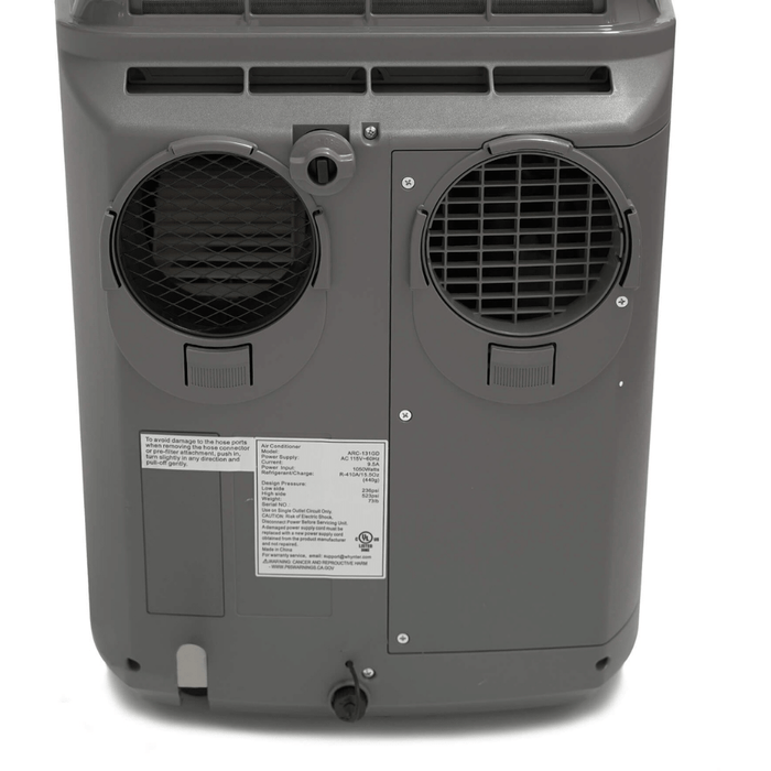 Whynter Dual Hose Portable Air Conditioner with Activated Carbon Filter 13,000 BTU ARC-131GD