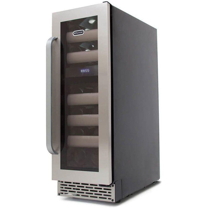 Whynter Elite 17 Bottle Seamless Stainless Steel Door Dual Zone Built-in Wine Refrigerator BWR-171DS