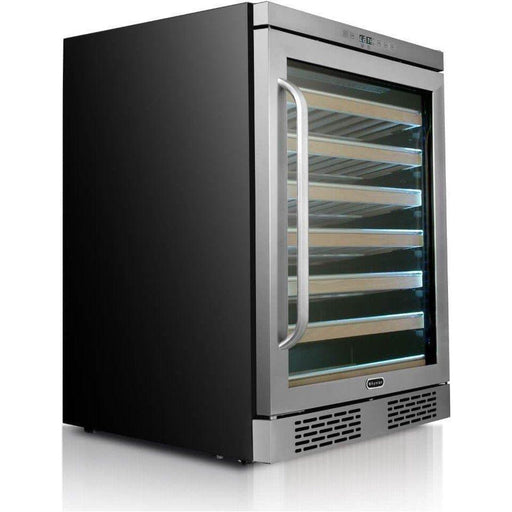 Whynter Elite Spectrum Lightshow 54 Bottle Stainless Steel 24 inch Built-in Wine Refrigerator BWR-545XS