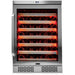 Whynter Elite Spectrum Lightshow 54 Bottle Stainless Steel 24 inch Built-in Wine Refrigerator BWR-545XS