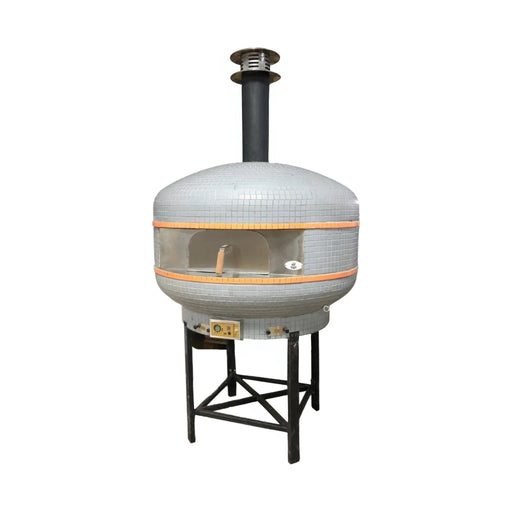 WPPO 48" Professional Lava Digital Controlled Wood Fired Pizza Oven with Convection Fan WKPM-D1200