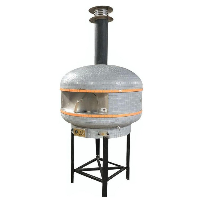 WPPO 48" Professional Lava Digital Controlled Wood Fired Pizza Oven with Convection Fan WKPM-D1200