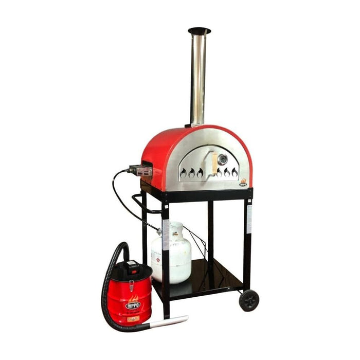 WPPO Traditional 25" Hybrid Wood/Gas Fired Pizza Oven with Gas Burner