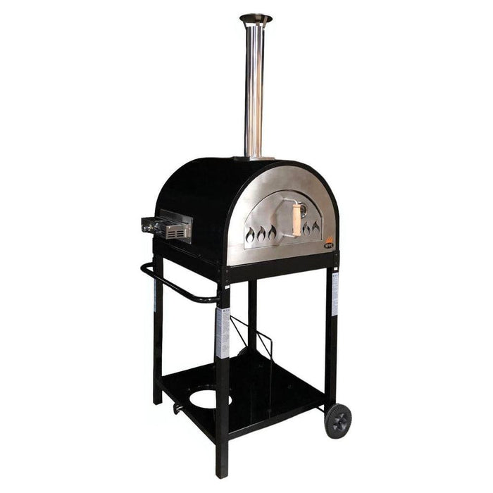 WPPO Traditional 25" Hybrid Wood/Gas Fired Pizza Oven with Gas Burner