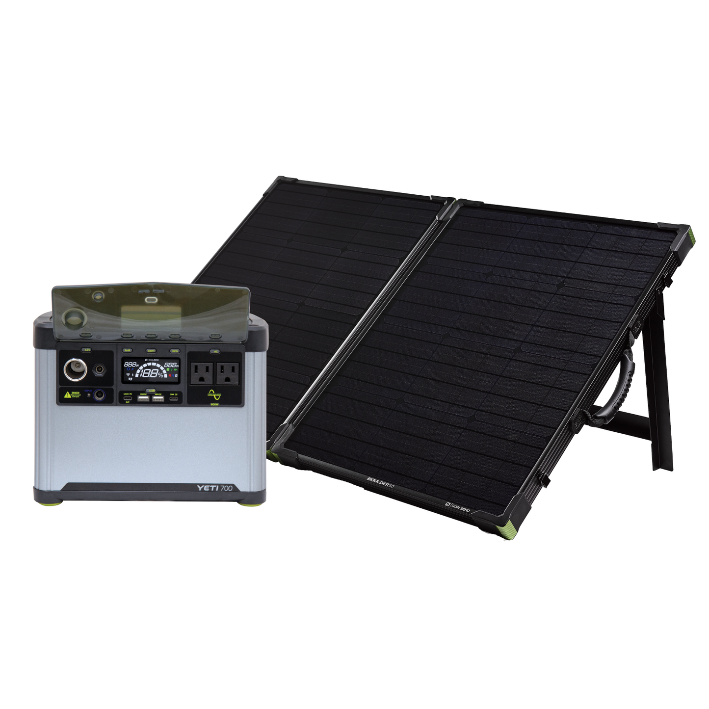 Goal Zero Yeti 700 + Boulder 100 BC Solar Generator - 44579