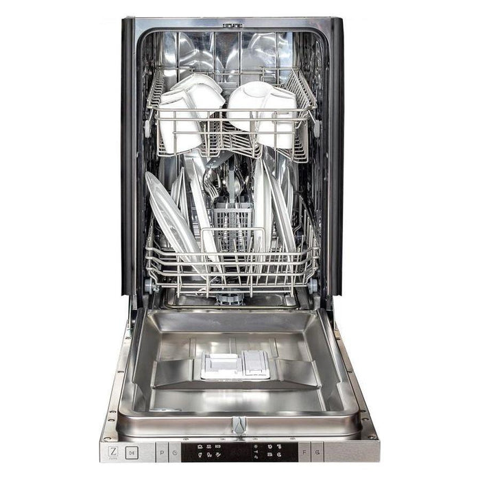 ZLINE 18 in. Top Control Dishwasher In Blue Gloss Stainless Steel DW-BG-18