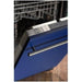 ZLINE 18 in. Top Control Dishwasher In Blue Matte with Stainless Steel Tub and Modern Handle DW-BM-H-18