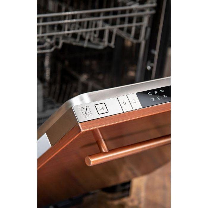 ZLINE 18 in. Top Control Dishwasher In Copper with Stainless Steel Tub DW-C-18