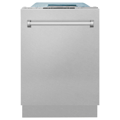 ZLINE 18 in. Top Control Dishwasher In DuraSnow Stainless Steel with Stainless Steel Tub DW-SN-18