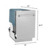 ZLINE 18 in. Top Control Dishwasher In DuraSnow Stainless Steel with Stainless Steel Tub DW-SN-18