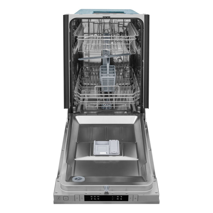 ZLINE 18 in. Top Control Dishwasher In DuraSnow Stainless Steel with Stainless Steel Tub DW-SN-18