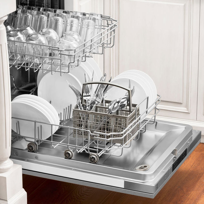 ZLINE 18 in. Top Control Dishwasher In DuraSnow Stainless Steel with Stainless Steel Tub DW-SN-18