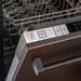 ZLINE 18 in. Top Control Dishwasher In Oil-Rubbed Bronze with Stainless Steel Tub and Traditional Style Handle DW-ORB-H-18