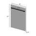 ZLINE 18 in. Top Control Dishwasher with Stainless Steel Panel and Modern Style Handle DW-304-18