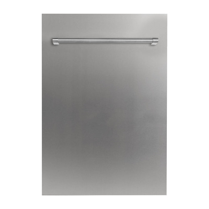 ZLINE 18 in. Top Control Dishwasher with Traditional Handle in Stainless Steel DW-304-H-18