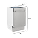 ZLINE 18 in. Top Control Tall Dishwasher In Blue Gloss with 3rd Rack DWV-BG-18