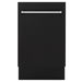 ZLINE 18 in. Top Control Tall Dishwasher In Matte Black with 3rd Rack DWV-BLM-18