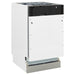 ZLINE 18 in. Top Control Tall Dishwasher In White Matte with 3rd Rack DWV-WM-18