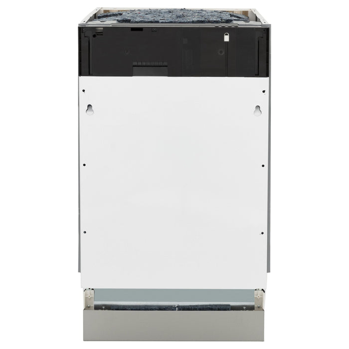 ZLINE 18 in. Top Control Tall Tub Dishwasher In DuraSnow Stainless Steel and 3rd Rack DWV-SN-18