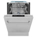 ZLINE 18-Inch Dishwasher in DuraSnow Stainless Steel with Stainless Steel Tub and Traditional Style Handle (DW-SN-H-18)