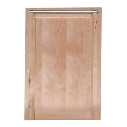 ZLINE 18-Inch Top Control Dishwasher in Unfinished Wood with Traditional Style Handle DW-UF-H-18