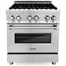 ZLINE 2-Piece Appliance Package - 30 In. Dual Fuel Range, Over-the-Range Microwave, 2KP-RAOTRH30