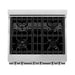 ZLINE 2-Piece Appliance Package - 30 In. Dual Fuel Range, Over-the-Range Microwave, 2KP-RAOTRH30