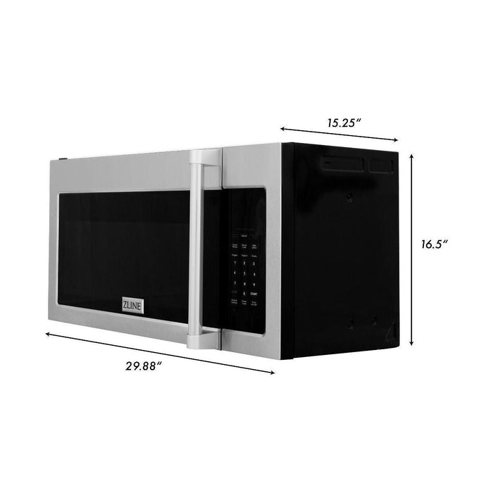 ZLINE 2-Piece Appliance Package - 30 In. Dual Fuel Range, Over-the-Range Microwave, 2KP-RAOTRH30