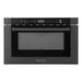 ZLINE 24" 1.2 cu. ft. Built-in Microwave Drawer in Black Stainless Steel, MWD-1-BS-H