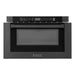 ZLINE 24" 1.2 cu. ft. Built-in Microwave Drawer in Black Stainless Steel, MWD-1-BS-H