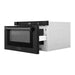 ZLINE 24" 1.2 cu. ft. Built-in Microwave Drawer in Black Stainless Steel, MWD-1-BS-H