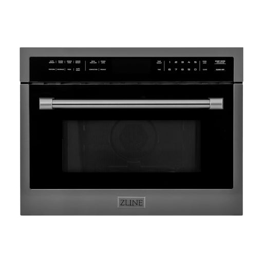 ZLINE 24 in. Built-in Convection Microwave Oven In Black Stainless Steel MWO-24-BS