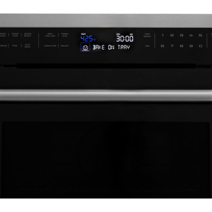 ZLINE 24 in. Built-in Convection Microwave Oven In Black Stainless Steel MWO-24-BS